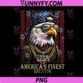 Urban Hip-Hop Patriotic PNG, Bald Eagle Est.1776 PNG