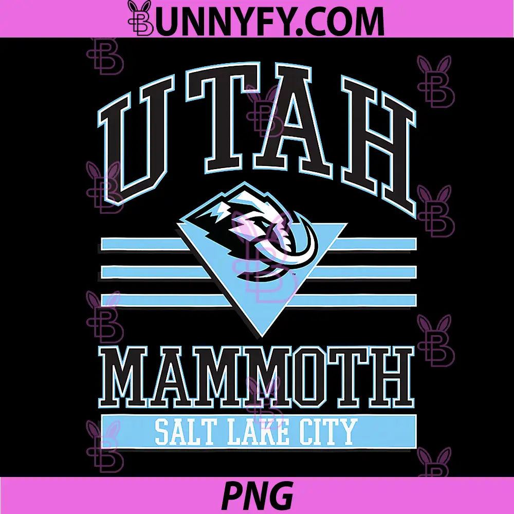Utah Mammoth Salt Lake City PNG, Gray NHL Officially Licensed PNG