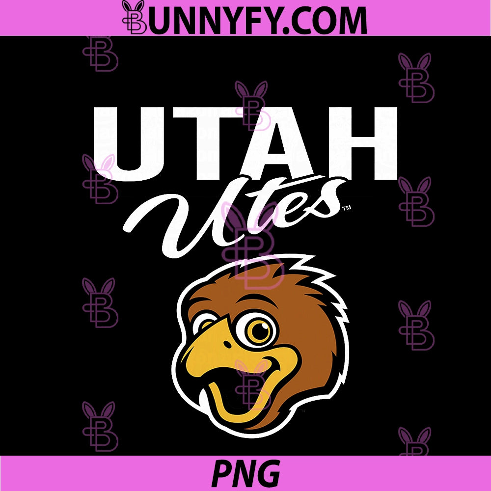 Utah Utes Swoop PNG, Mascot Red Officially Licensed PNG