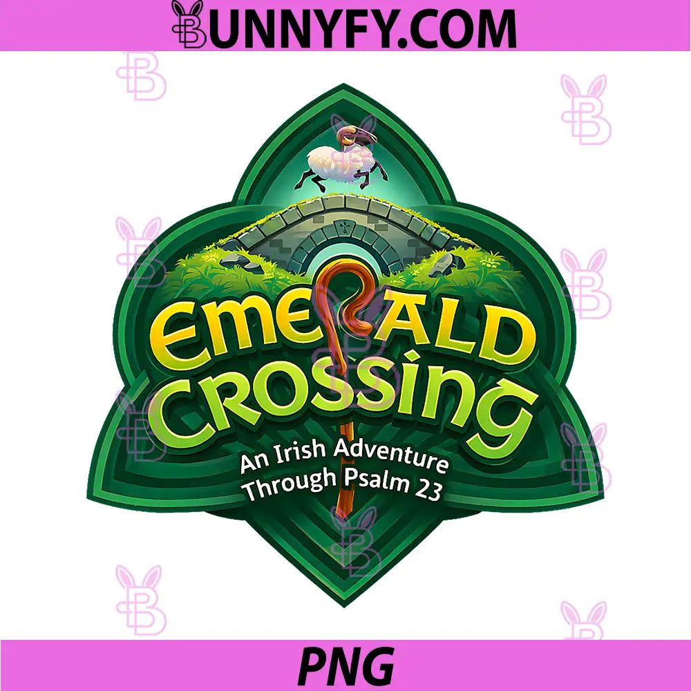 VBS 2026 Emerald Crossing PNG, Irish Psalm 23 Christian PNG