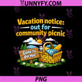Vacation Notice Out For Community Picnic PNG, Badge PNG