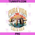 Vacation Tropical PNG, Pura Vida Sloth Costa Rica PNG