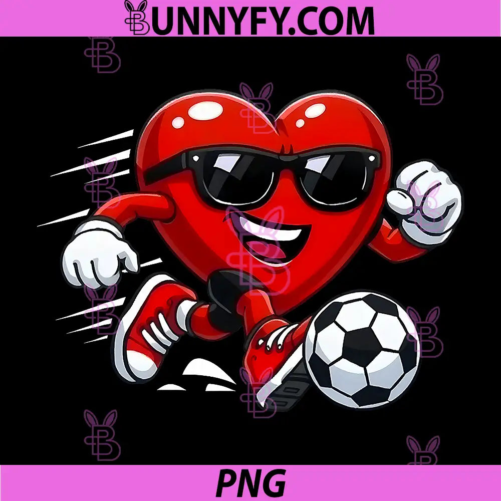 Valentine Soccer Heart Drip PNG, Sport Love Valentines Day PNG