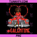 Valentines Day Galentine PNG, Black Woman Car Afro PNG