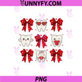 Valentines Day Teeth PNG, Coquette Bow Dental PNG