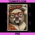 Valentines Koala in Hearts PNG, Glasses Romantic Animal Coquette PNG