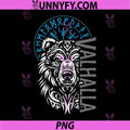 Valhalla & Viking PNG, Compass Nordic Bear Design PNG