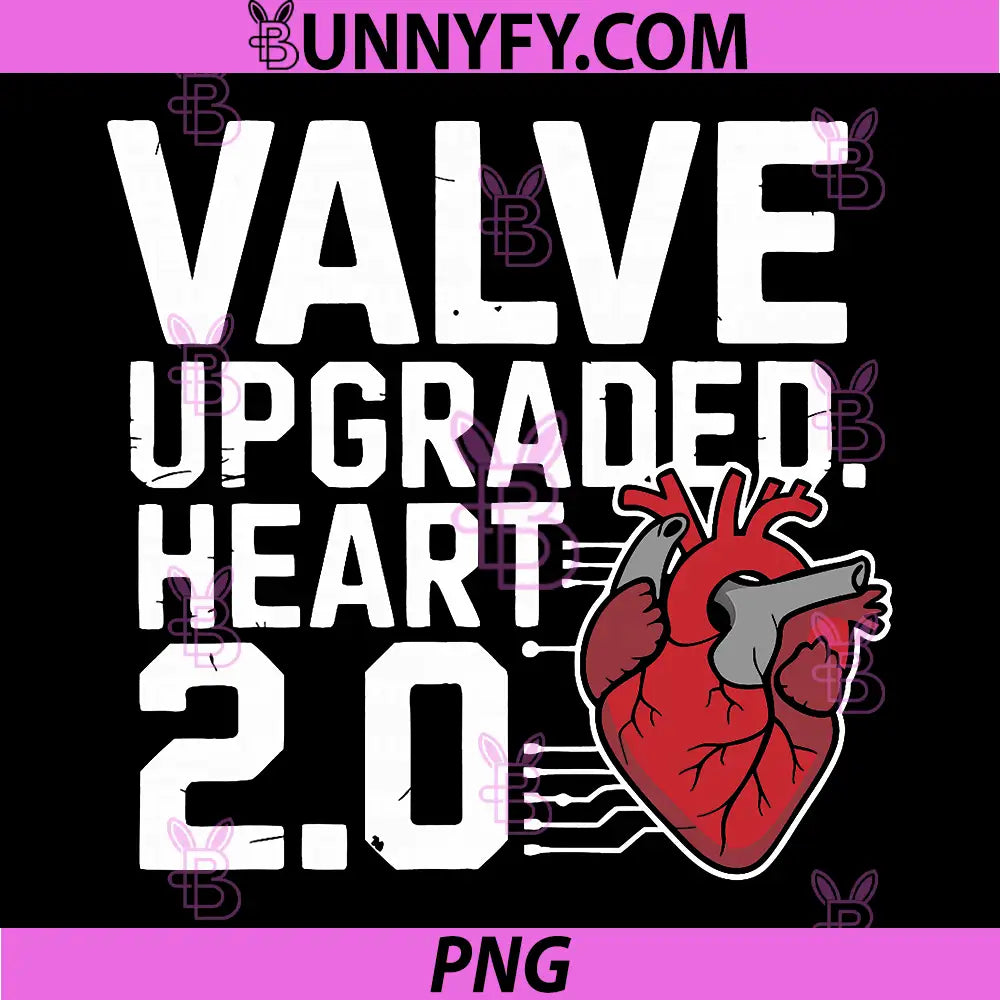 Valve Upgraded Heart 2.0 PNG, Funny Heart Surgery Graphic PNG
