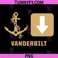 Vanderbilt Commodores PNG, Anchor Down Symbols Vanderbilt Ports PNG