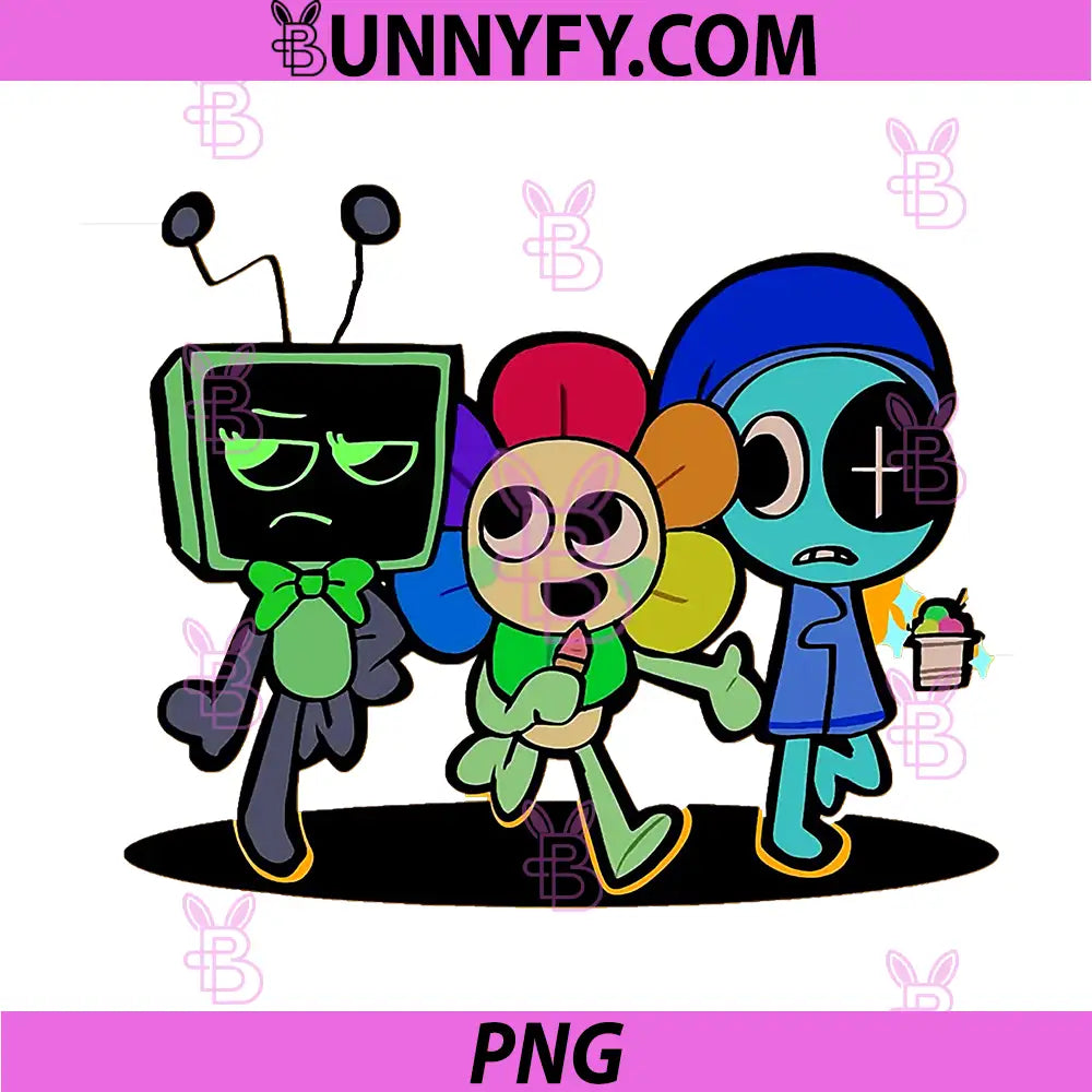 Vee And Astro PNG, Dandy's World PNG