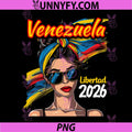 Venezuela Libertad 2026 Woman PNG, Venezuelan Flag Womens Freedom PNG