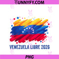 Venezuela Libre 2026 PNG, Free Venezuela Flag PNG