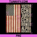 Veteran Military Alphabet PNG, American Flag Aged PNG