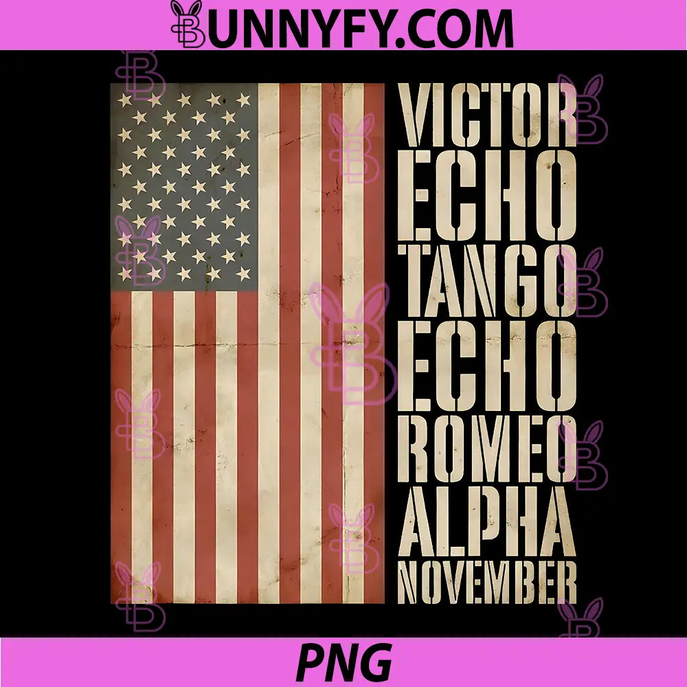 Veteran Military Alphabet PNG, American Flag Aged PNG