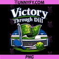 Victory Through Dill PNG, Pickleball Retro Graphic PNG
