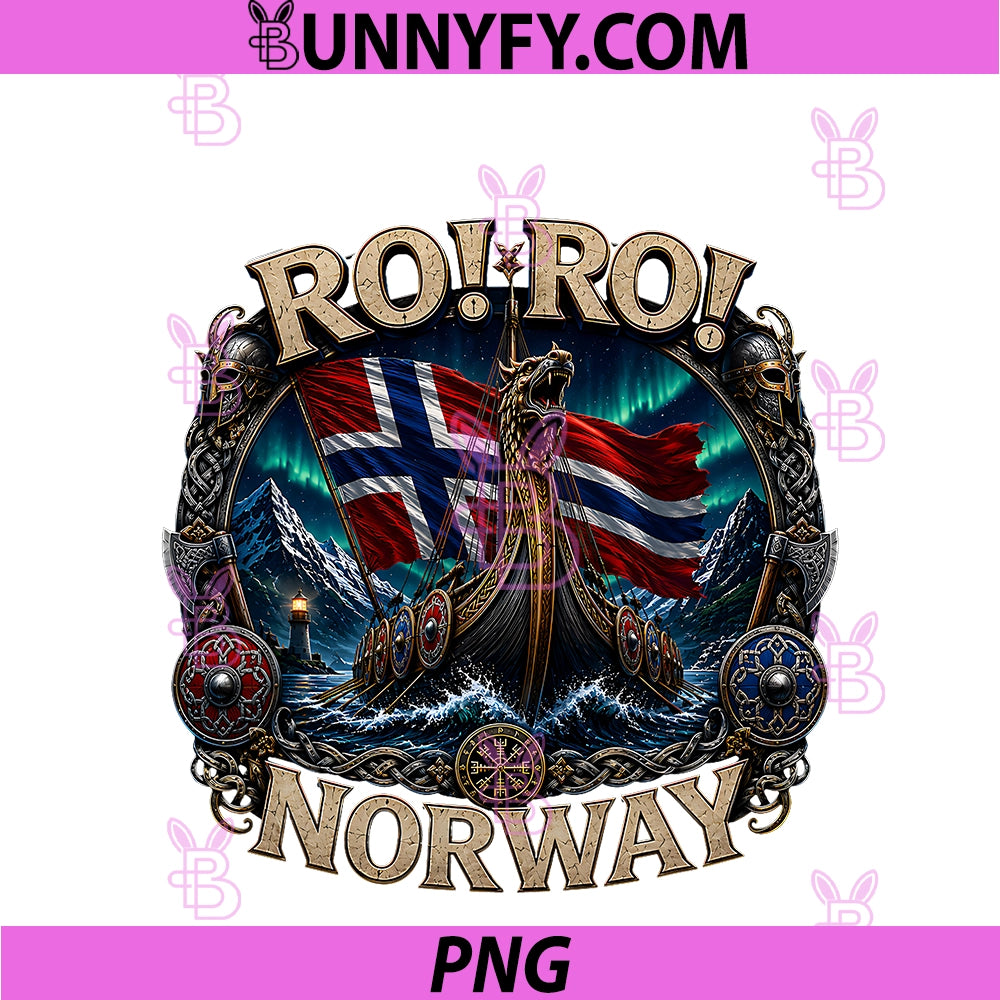 Viking Longship PNG, Ro Ro Norway Dad PNG
