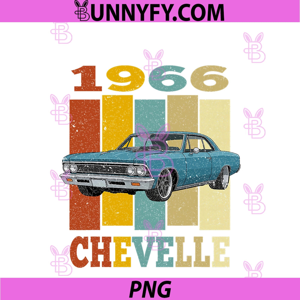 Vinatge 66 1966 PNG, Chevelle Muscle Car PNG