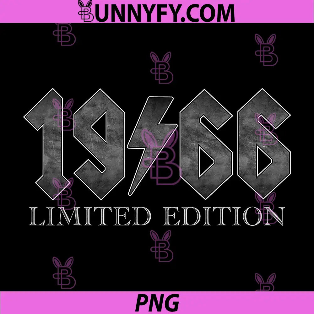 1966 Limited Edition Vintage Design PNG, Classic Year 1966 Style PNG