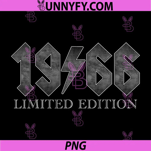 1966 Limited Edition Vintage Design PNG, Classic Year 1966 Style PNG