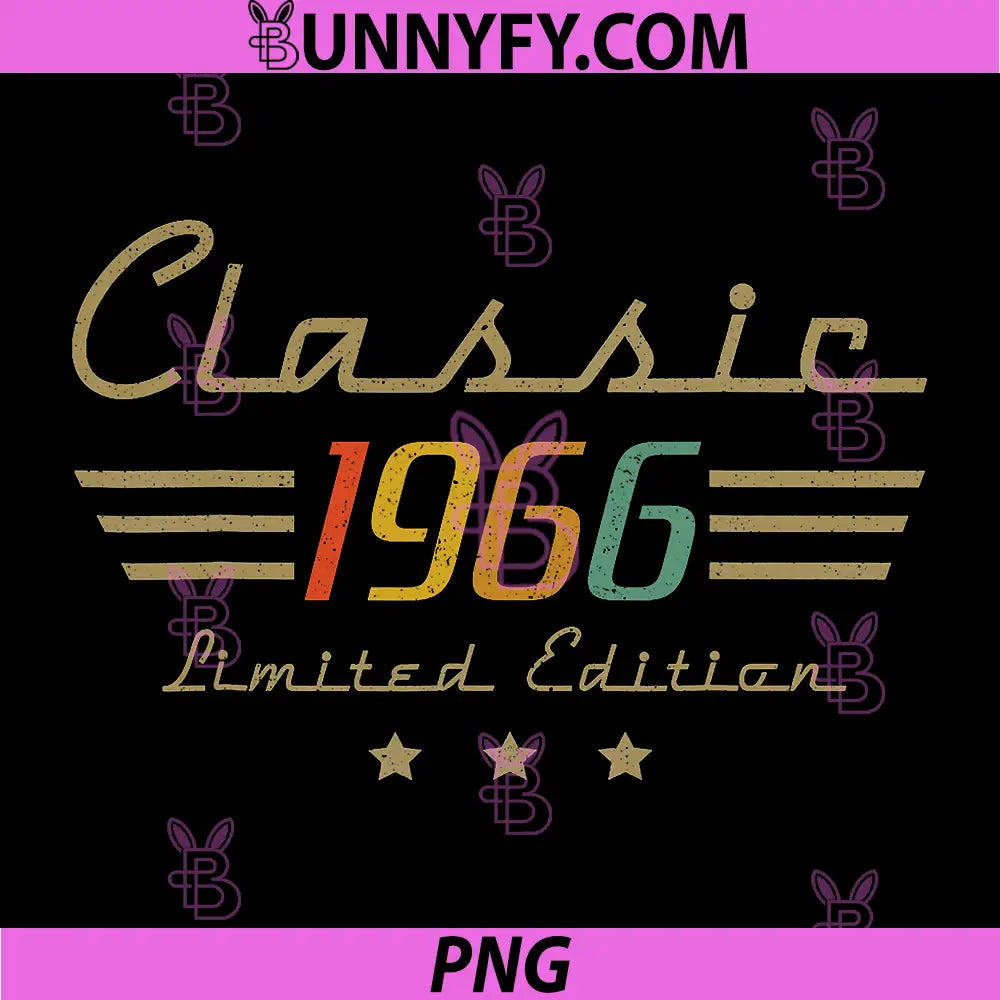 Vintage 1966 Classic Legend PNG, 60 Year Old 60th Birthday Dad PNG