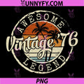 Vintage 1976 50yr 50th Birthday PNG, 50 Years Old PNG