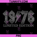 Vintage 1976 Classic PNG, 50 Years Old Bday PNG, 50th Birthday Rock PNG