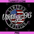 Limited Vintage 96 Stamp Design PNG, American Flag Birthday PNG