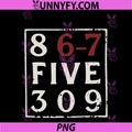 Vintage 80's Music 86-75309 PNG, Jenny 8675309 Six Seven 67 Meme PNG