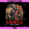 Vintage Abraham PNG, Abe Lincoln Guitar 250 America PNG