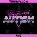 Vintage Arcade Retro PNG, Wave Weaponized Autism Awareness PNG