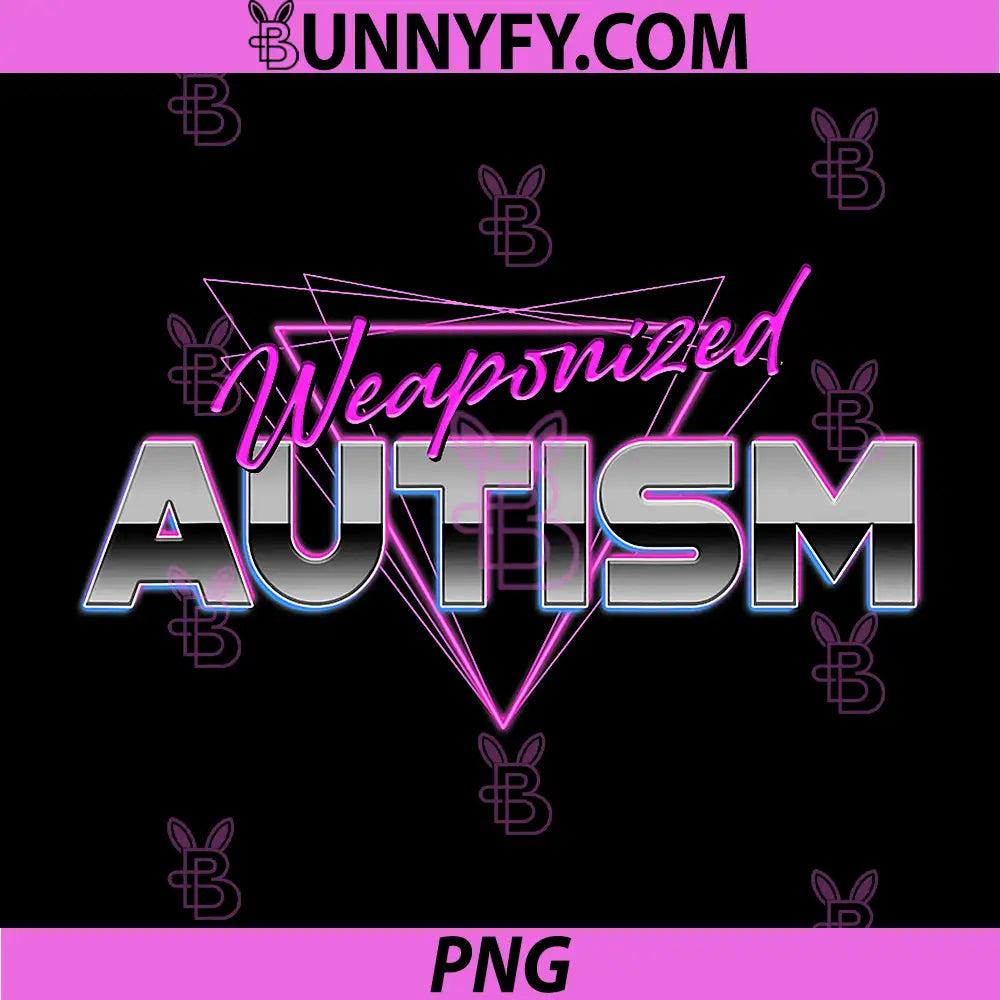 Vintage Arcade Retro PNG, Wave Weaponized Autism Awareness PNG