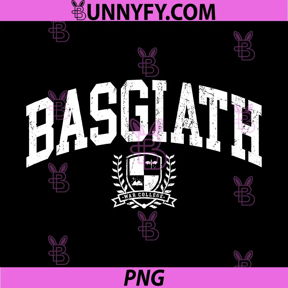 Basgiath War College Bold Arc Text PNG, Basgiath Crest Vintage PNG