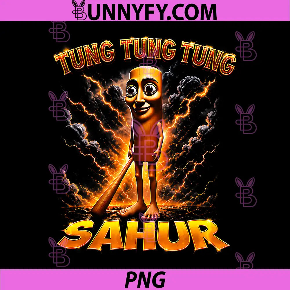 Vintage Brainrot Meme PNG, Tung Tung Tung Sahur PNG