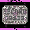 Vintage Camo Second Grade PNG, Back to School Teacher 2nd Grade PNG