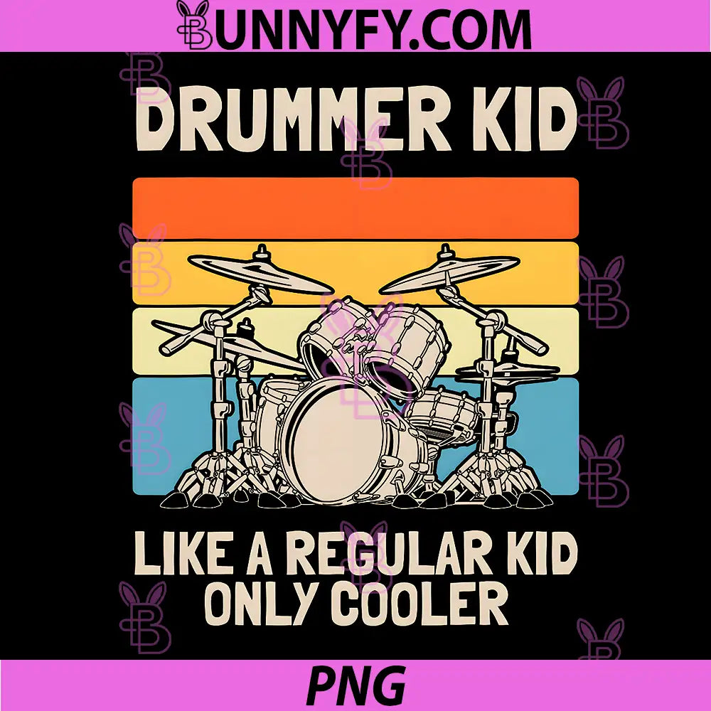 Vintage Drummer PNG, Retro Drum Music Lover PNG