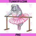 Vintage English Bulldog Ballet PNG, Dancer Dancing Dog Lovers PNG