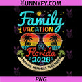 Vintage Family Vacation PNG, Florida 2026 Florida Group PNG