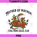 Vintage Feral Moms Club PNG, Mothers Day Motherhood Mama Mom Life PNG