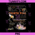 Fourth Wing Quote Collage Dragon Rider Art PNG, Basgiath College PNG