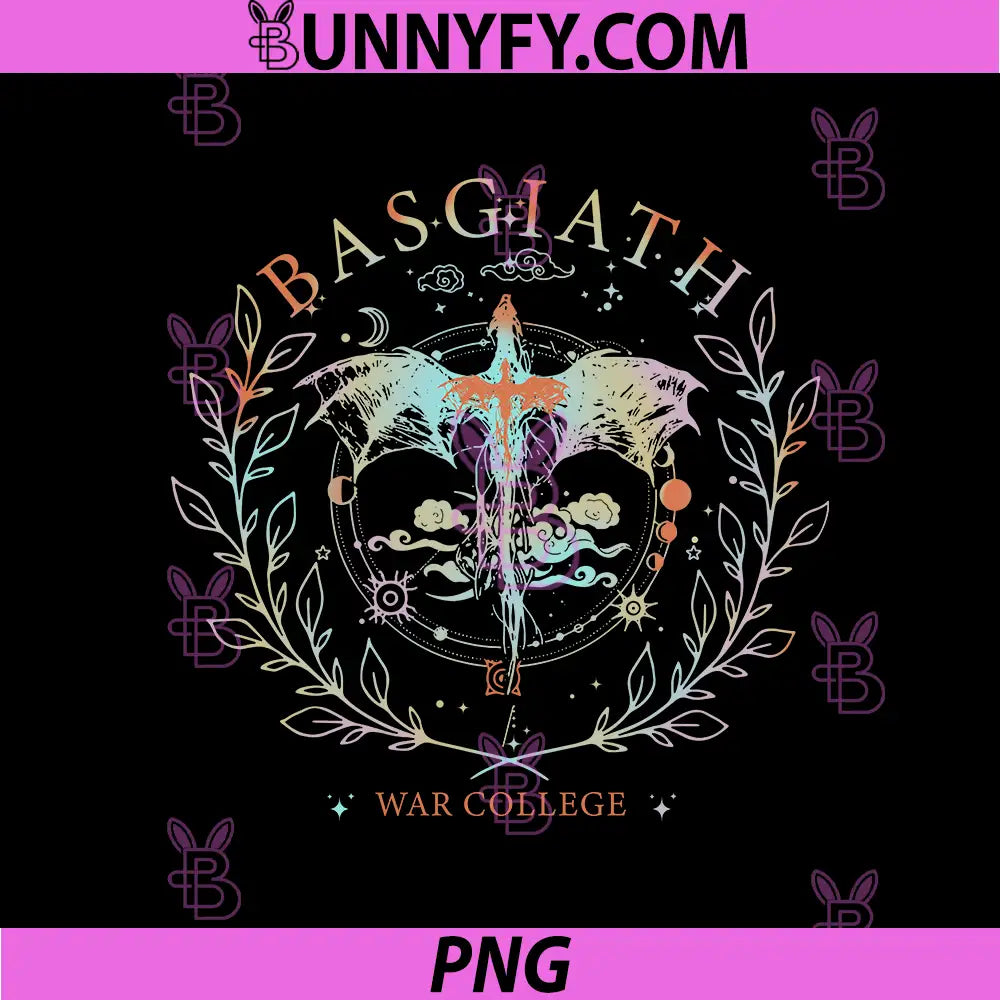 Basgiath War College Dragon Sword Crest PNG, Fourth Wing Fantasy Emblem PNG