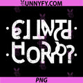Retro Inverted Text Joke PNG, Funny Secret Message Quote PNG