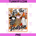 Vintage Funny Western PNG, Tis The Season Ghost Pumpkin Halloween PNG