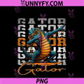 Vintage Graphic Gator Drip PNG, Gator Dabbing PNG