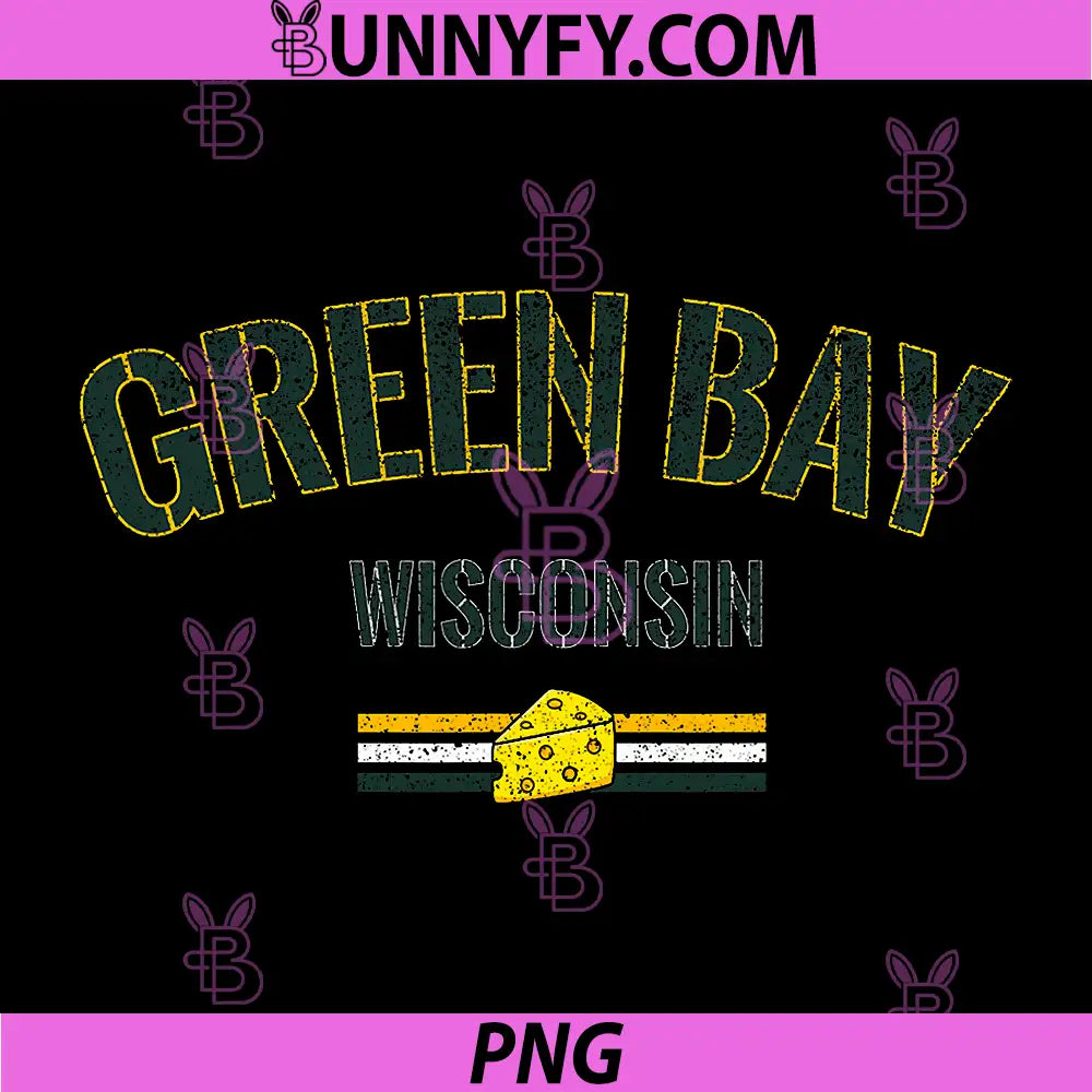 Vintage Green Bay Wisconsin PNG, Cheese Pride PNG