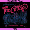 Greetings From The Cottage Vintage PNG, Lanaudière Québec Canada PNG