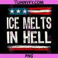 Vintage ICE Melts in Hell PNG, Protest Statement PNG