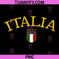Vintage Italia Soccer Logo PNG, Italian Flag Crest Football Design PNG