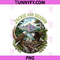 Vintage Jackie and Shadow PNG, Bald Eagle Family Nature Lovers PNG