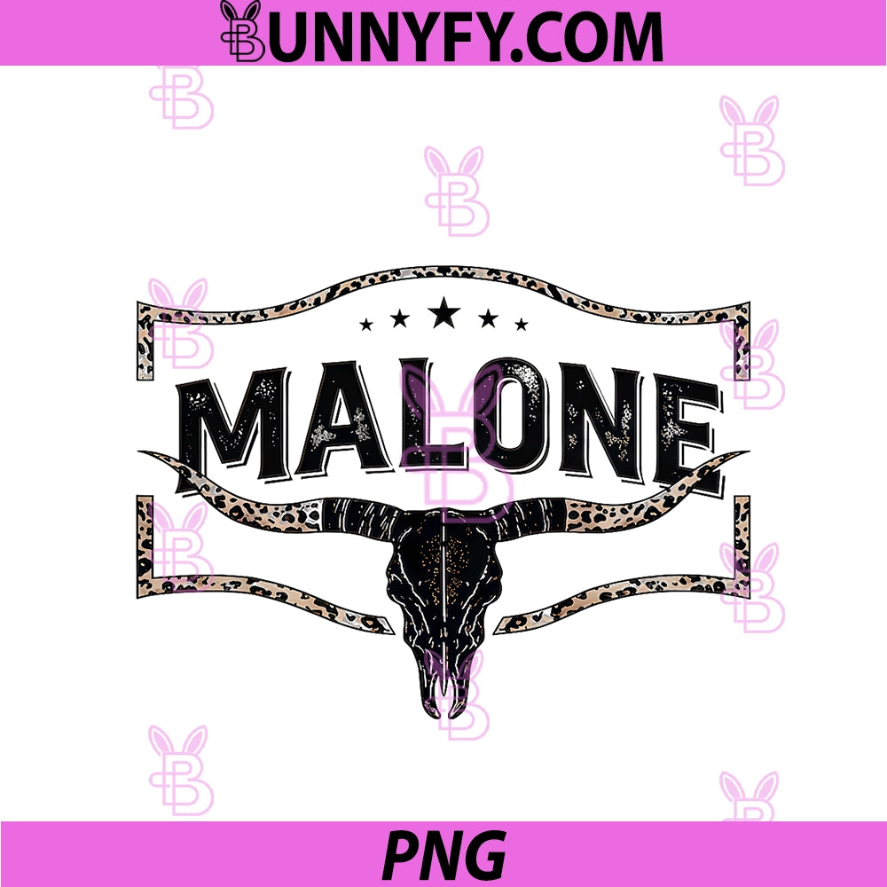 Vintage Malone PNG, Name Classic 70s 80s Gift PNG