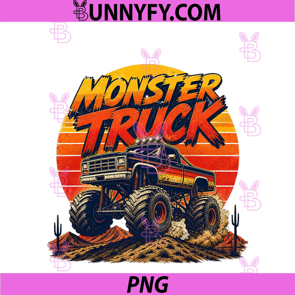 Vintage PNG, Monster Truck PNG